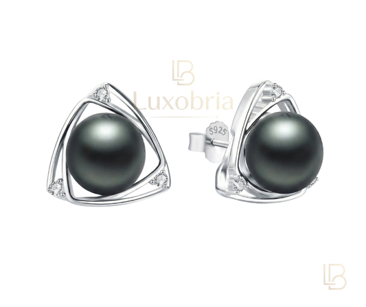 奢华珍珠耳环 (10-11mm)